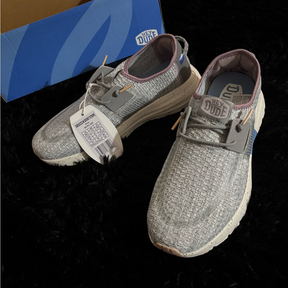 Hey Dude Light Gray Shoes